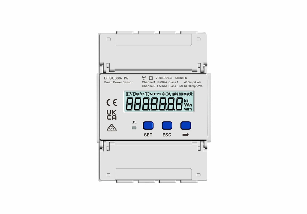 Viedais jaudas sensors 3 fāzes 80 A Smart Power Sensor-80AI-T0 (zems enerģijas patēriņš)