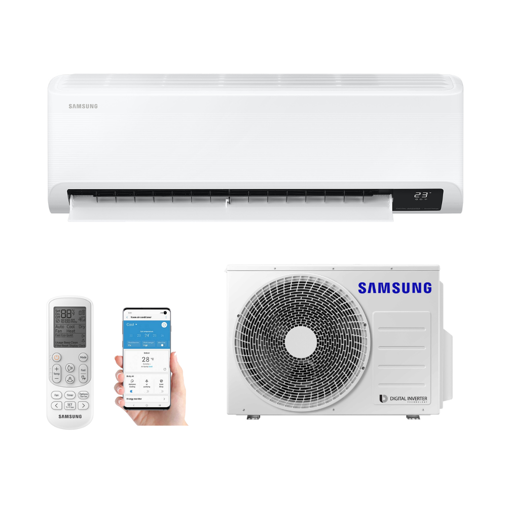 Samsung Nordic PRM (-30) Wind Free 2.5kW komplekts ar bezvadu pulti, 3 gadu garantija