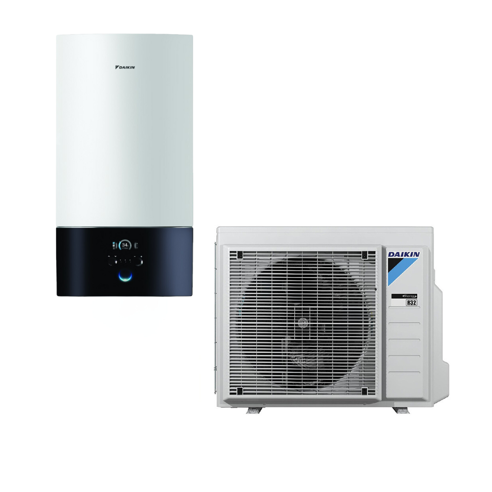 Daikin gaiss-ūdens siltumsūknis 4kW bez iebūvētu KŪ tvertnes, 6kW tens