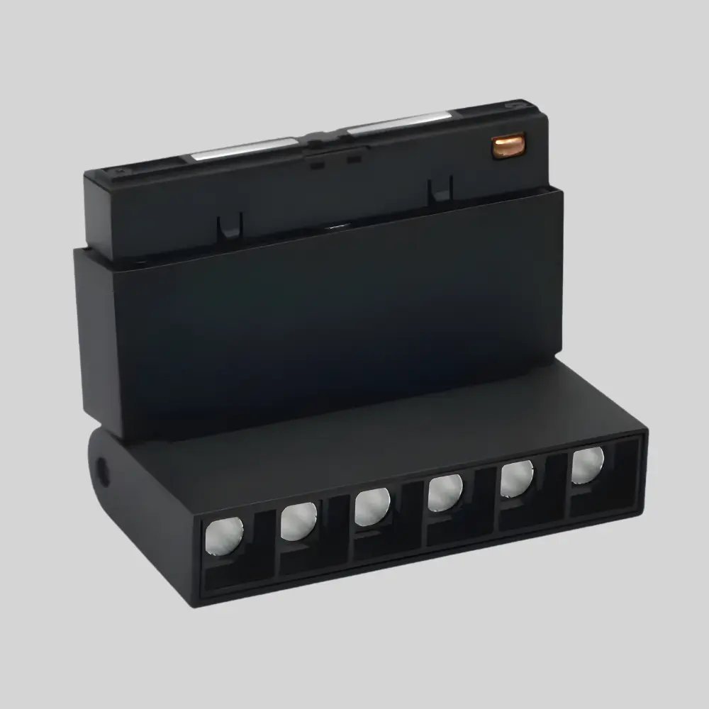 6W melns LED diožu prožektorveida gaismeklis regulējams TAMPA CRI>90, 4000K, 112x22x136mm. 