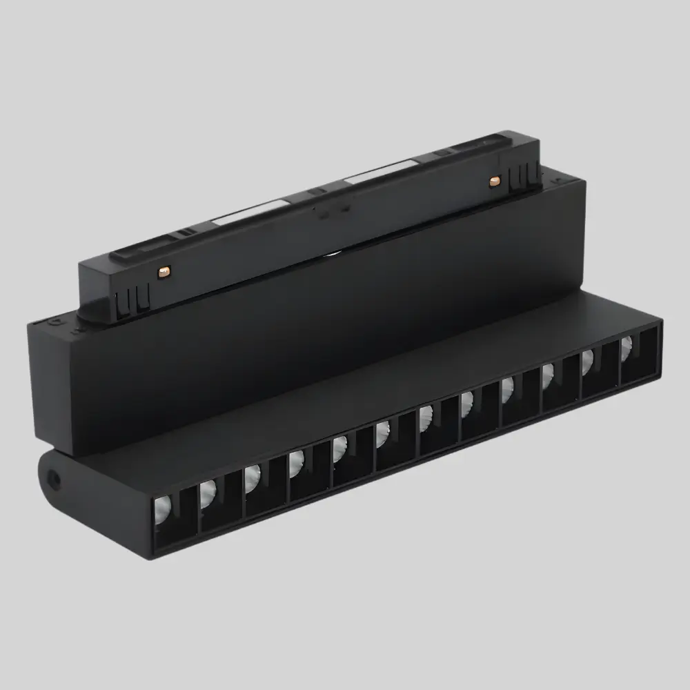 12W 6W melns LED diožu prožektorveida gaismeklis regulējams TAMPA CRI>90, 4000K, 225x22x136mm. 