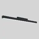 TOPE LED lineārs gaismeklis TAMPA, 18W, melns