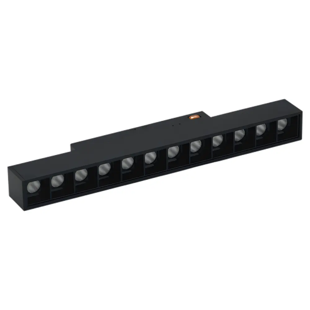 TOPE LED diožu prožektorveida gaismeklis TAMPA Grille Light, 12W, melns