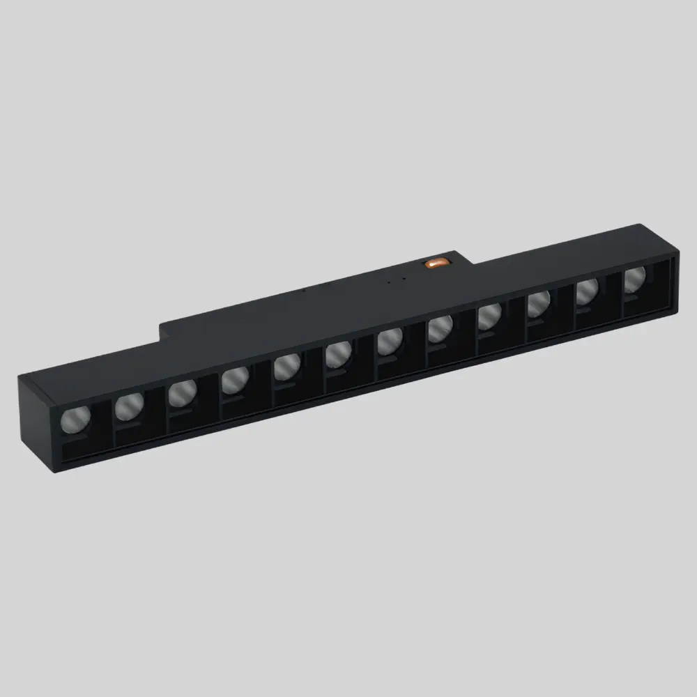 TOPE LED diožu prožektorveida gaismeklis TAMPA Grille Light, 12W, melns