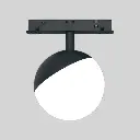 TOPE LED apaļš iekarināms gaismeklis TAMPA, 7W, Ø100, 28mm, melns