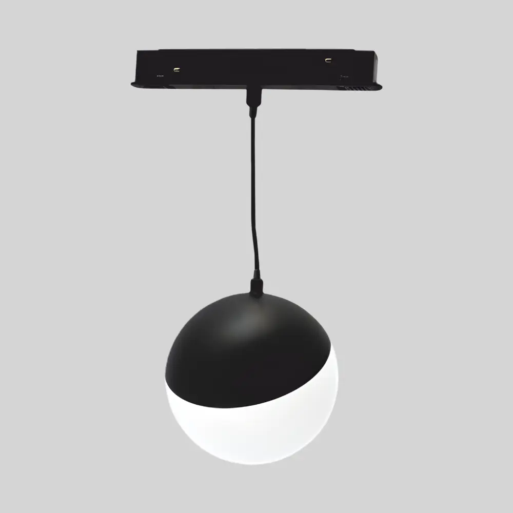 TOPE LED apaļš iekarināms gaismeklis TAMPA, 7W, Ø100, 85mm, melns