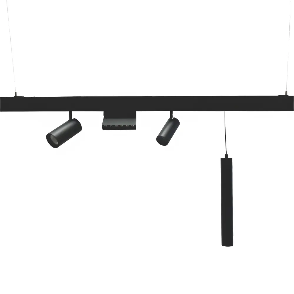 TOPE LED magnētiskā sistēma TAMPA, Virsapmetuma sliede, iekarināma, melna