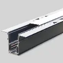 LED MAGNĒTISKĀ SISTĒMA TAMPA, Zemapmetuma sliede (Iestrādāts apmetumā), melns 56x44x2000mm