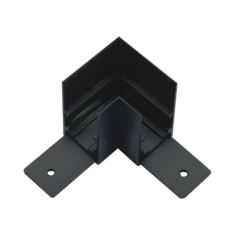 TOPE LED magnētiskā sistēma TAMPA, Virsapmetuma sliedes stūra savienotājs, melna