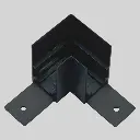 TOPE LED magnētiskā sistēma TAMPA, Virsapmetuma sliedes stūra savienotājs, melna