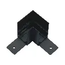 TOPE LED magnētiskā sistēma TAMPA, Virsapmetuma sliedes stūra savienotājs, melna