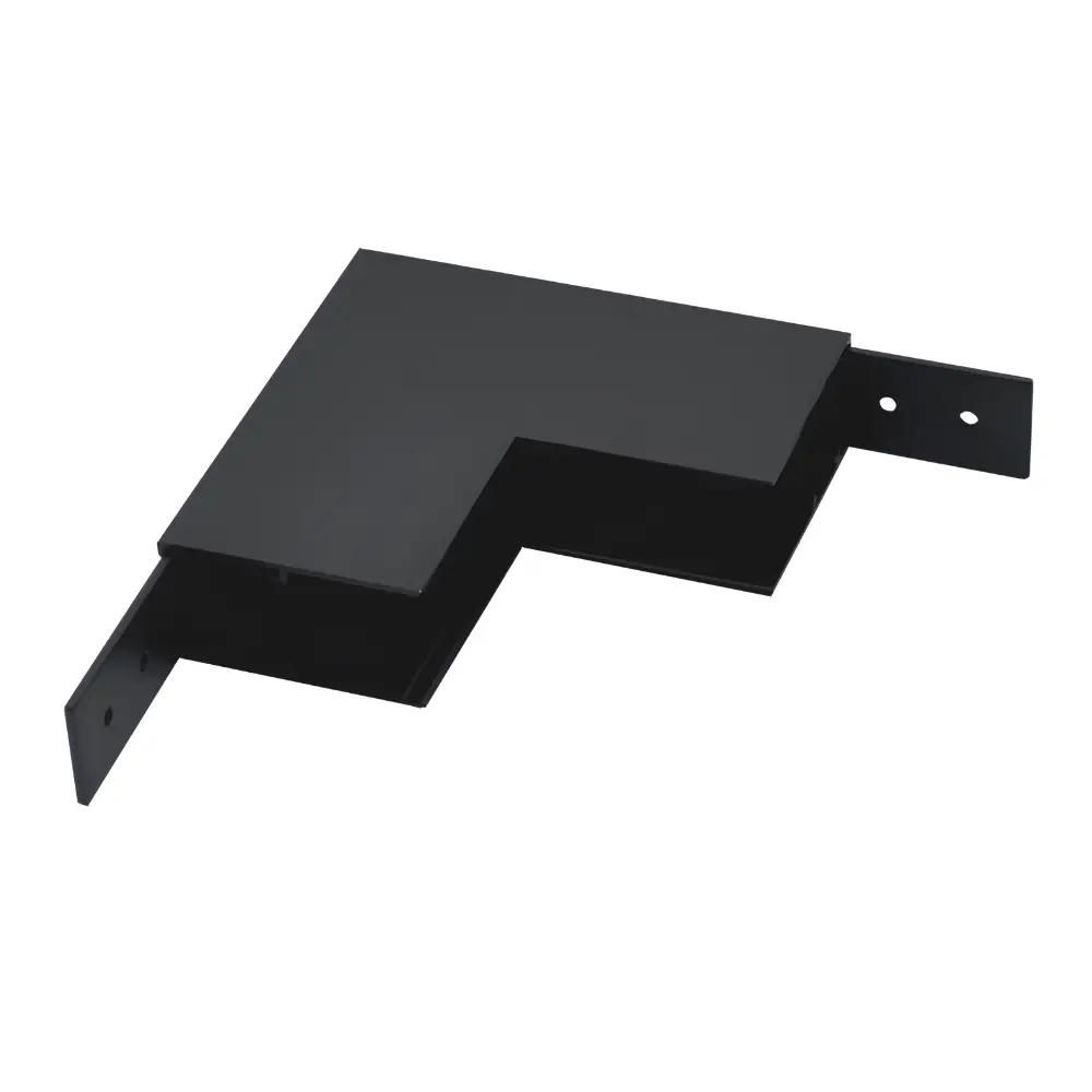 TOPE LED magnētiskā sistēma TAMPA, Virsapmetuma sliedes slēgtais stūra savienotājs, melns