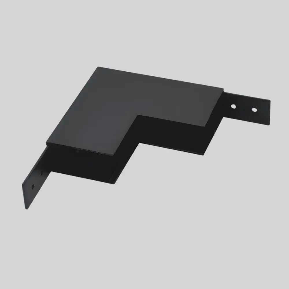 TOPE LED magnētiskā sistēma TAMPA, Virsapmetuma sliedes slēgtais stūra savienotājs, melns