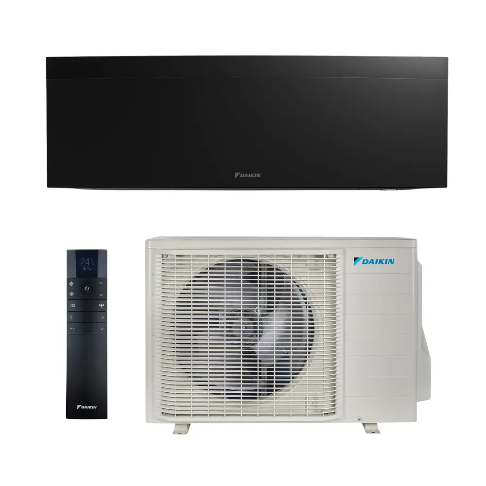 Daikin EMURA 3.0 kW (-30) komplekts ar bezvadu pulti. Melns
