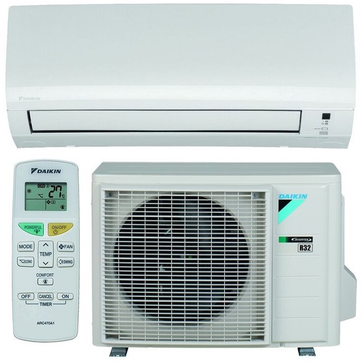 Daikin SENSIRA 2.0 kW komplekts ar bezvadu pulti