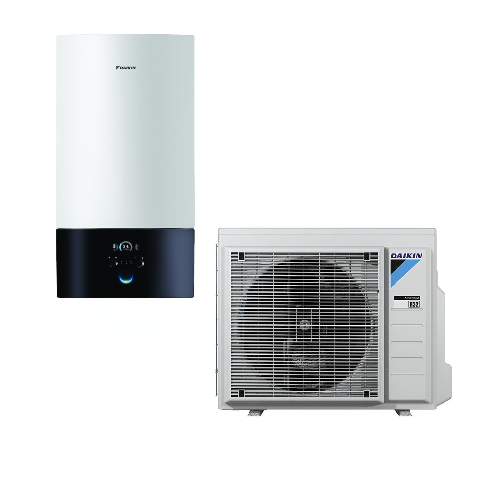 Daikin gaiss-ūdens siltumsūknis 6kW bez iebūvētas KŪ tvertnes, 9kW tens