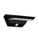 LED prožektors Agena Solar sienas. Melns