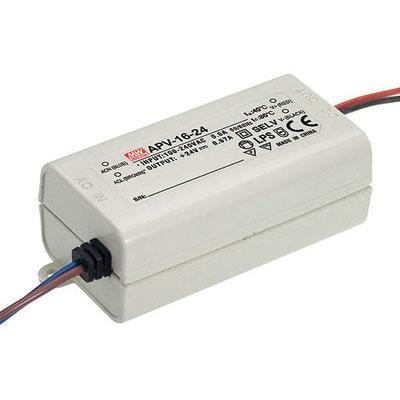 Impulsu barošanas bloks LED 24V 1.5A Mean Well IP42 16W