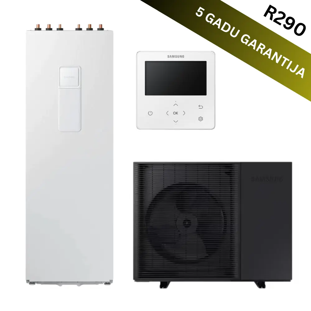 Gaiss- ūdens siltumsūknis Samsung Mono R290 5kw 260L S1 1f