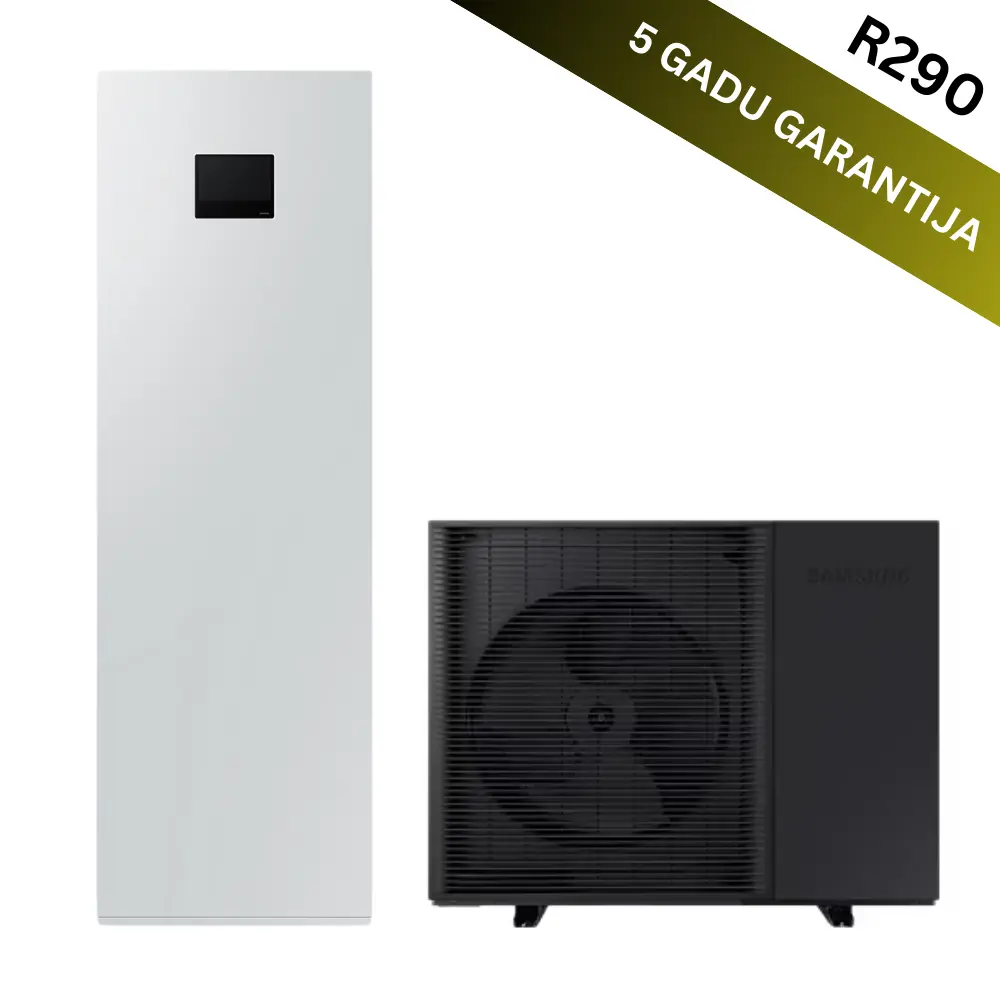 Gaiss- ūdens siltumsūknis Samsung Mono R290 8kw 200L S2 3f