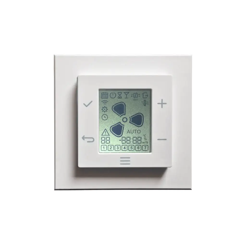 Zehnder EVO Sense vadības pults ar LCD ekrānu 