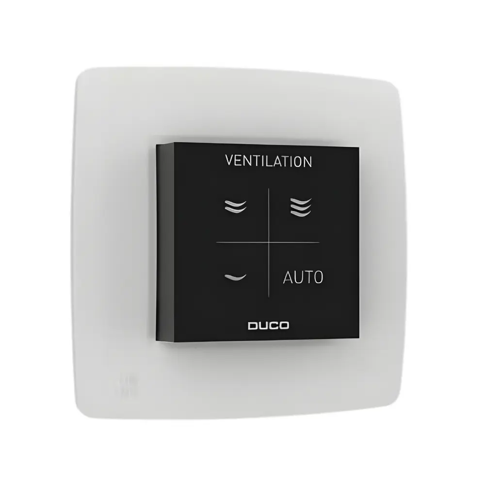 Duco CO₂ sensors ar vadību RF/vadu, melns