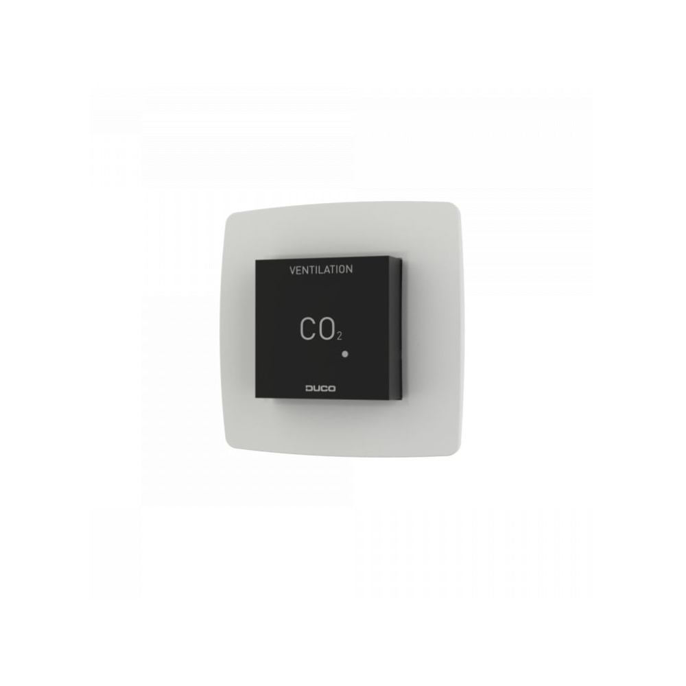 CO₂ sensors bez vadības RF/vadu, melns