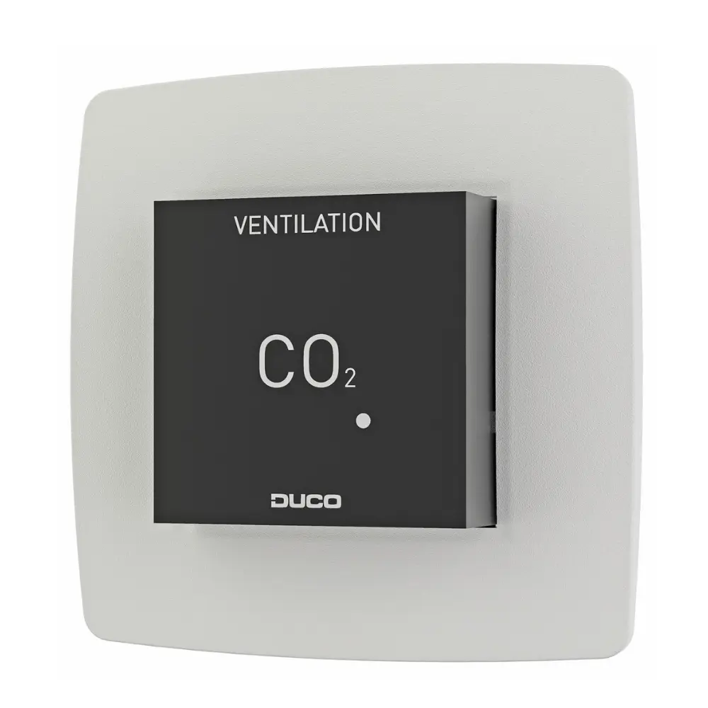 Duco CO₂ sensors bez vadības RF/vadu, melns
