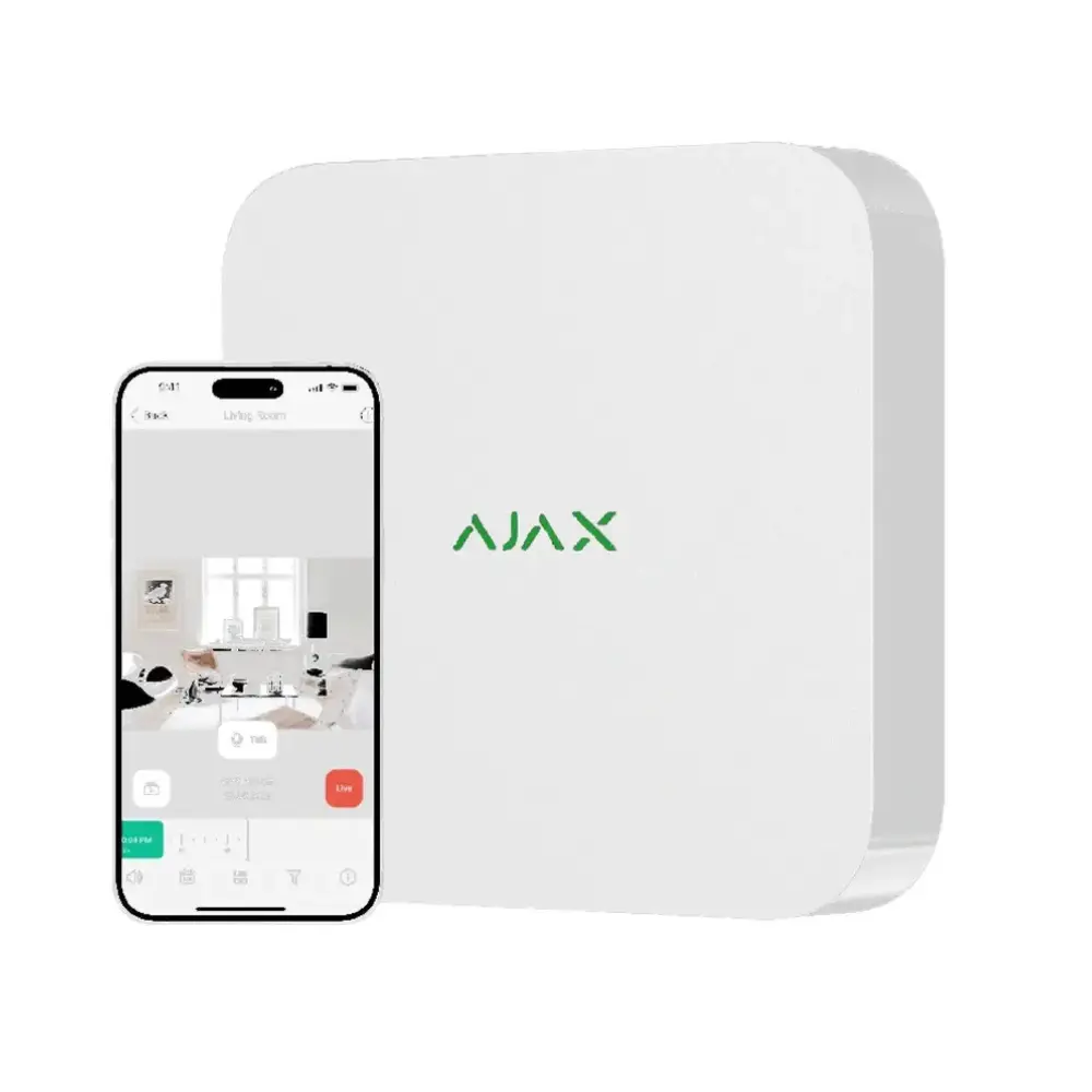 Ajax NVR (8 kanāli) (8EU) ASP, Balts
