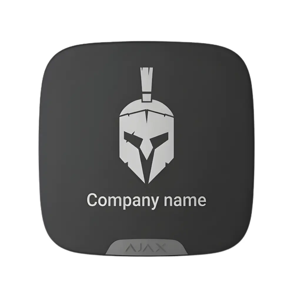 Ajax Brandplate for StreetSiren DoubleDeck (10pcs), Melns