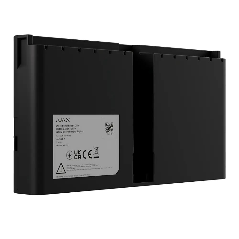 Ajax EN54 Internal Battery (24h) ASP akumulators, Melns