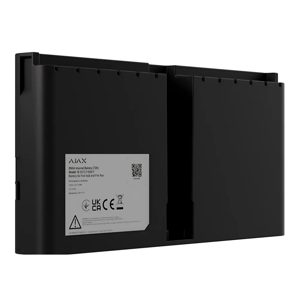 Ajax EN54 Internal Battery (72h) ASP akumulators, Melns