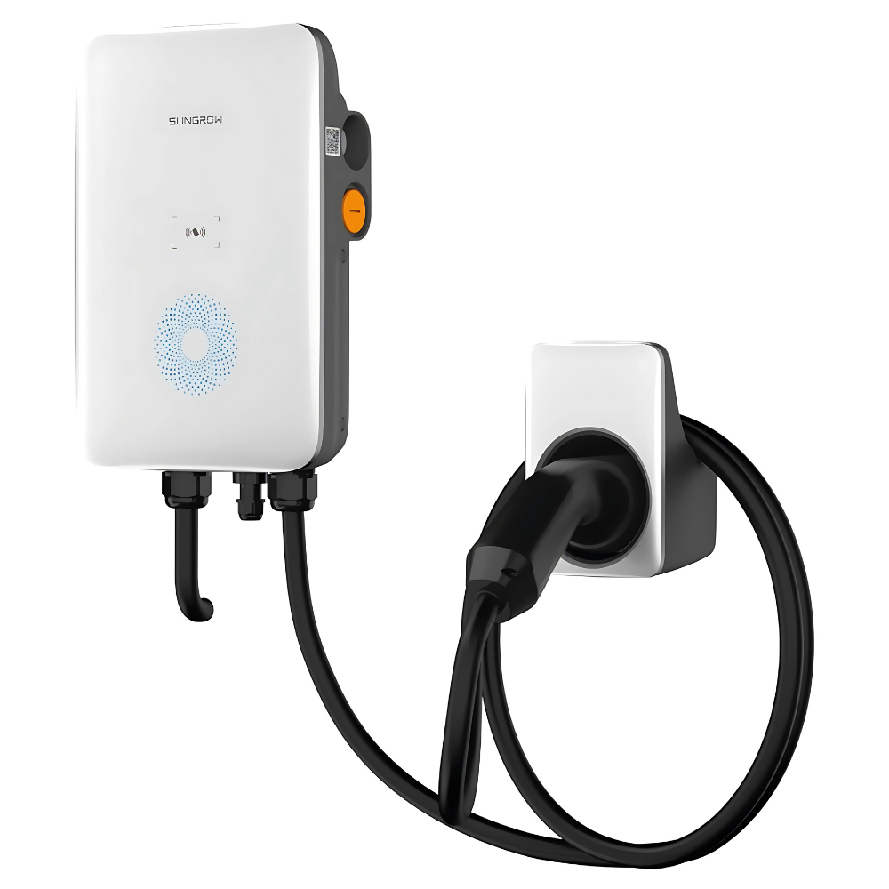 Auto uzlādes stacija Sungrow - 11kW - 3F - type2 - 7m, balts/melns
