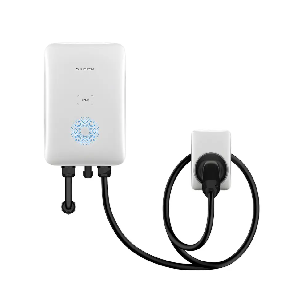 Auto uzlādes stacija Sungrow - 11kW - 3F - type2 - 7m, balts/melns