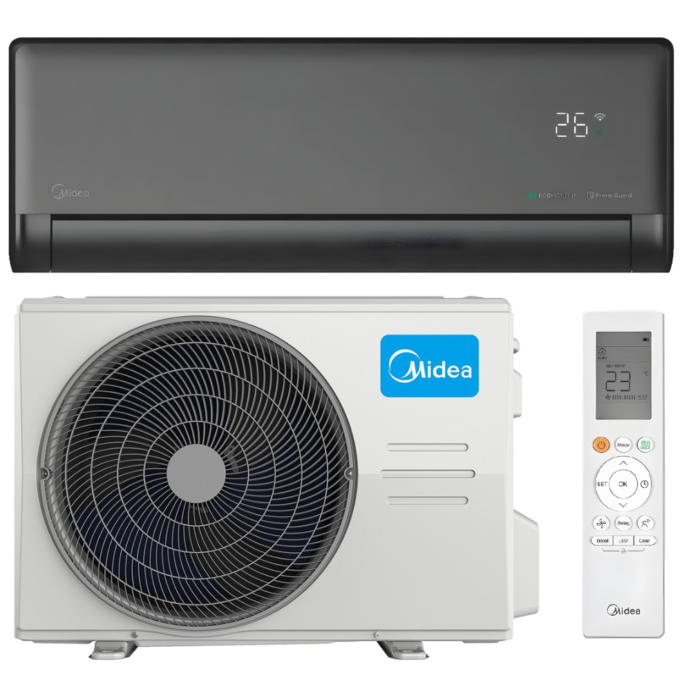Gaiss-gaiss siltumsūknis Midea EAZY 2.6 kW melns   