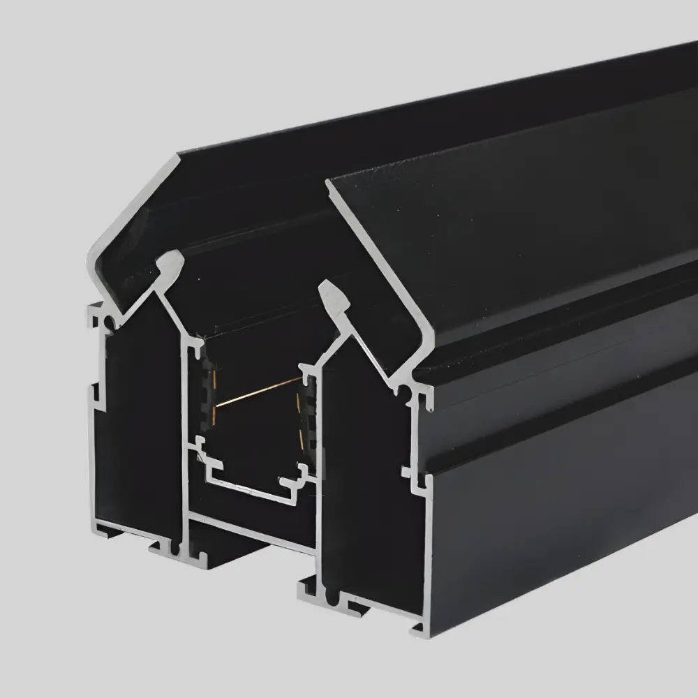 LED magnētiskā sistēma TAMPA, sliede iestieptiem griestiem, melns