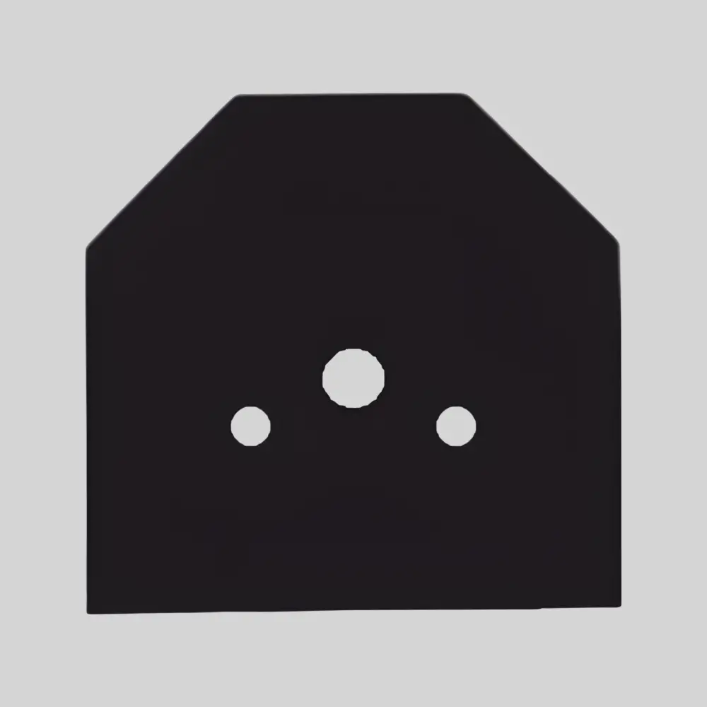 LED magnētiskā sistēma TAMPA, iestiepto griestu sliedes gala nosegvāciņi, melns