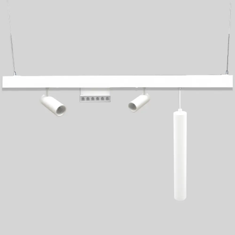 LED magnētiskā sistēma TAMPA, Virsapmetuma sliede, iekarināma, balta