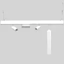 LED magnētiskā sistēma TAMPA, Virsapmetuma sliede, iekarināma, balta