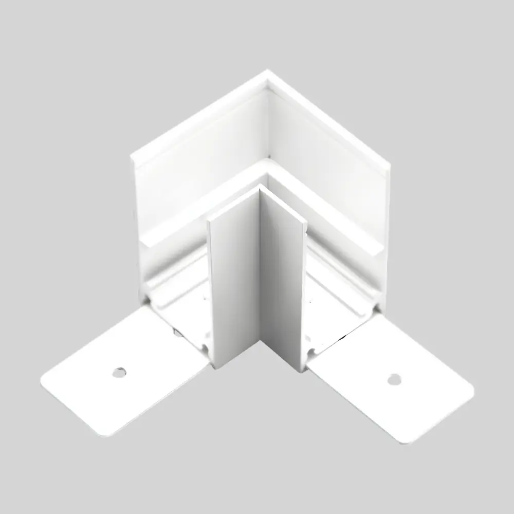 TOPE LED magnētiskā sistēma TAMPA, Virsapmetuma sliedes stūra savienotājs, balta