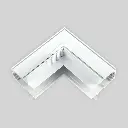 LED magnētiskā sistēma TAMPA, Zemapmetuma sliedes slēgtais stūra savienotājs, balts