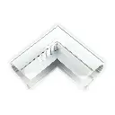 TOPE LED magnētiskā sistēma TAMPA, Zemapmetuma sliedes slēgtais stūra savienotājs, balts