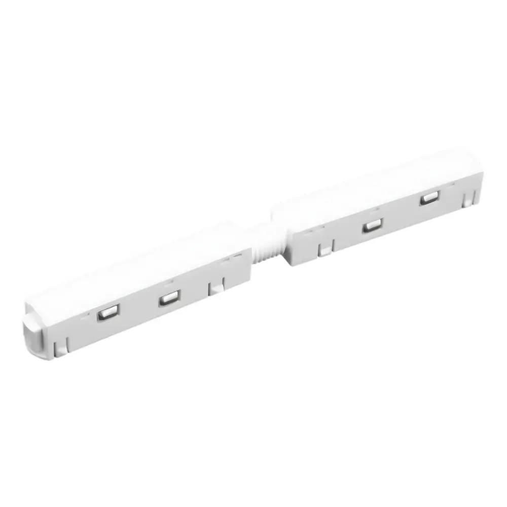 TOPE LED magnētiskā sistēma TAMPA, Savstarpējas savienošanas caurvadīšnas modulis, taisns, balts