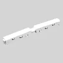 LED magnētiskā sistēma TAMPA, Savstarpējas savienošanas caurvadīšnas modulis, taisns, balts