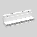 TOPE LED diožu prožektorveida regulējams gaismeklis TAMPA Grille Light, 12W, balts