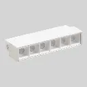 TOPE LED diožu prožektorveida gaismeklis TAMPA Grille Light, 6W, balts