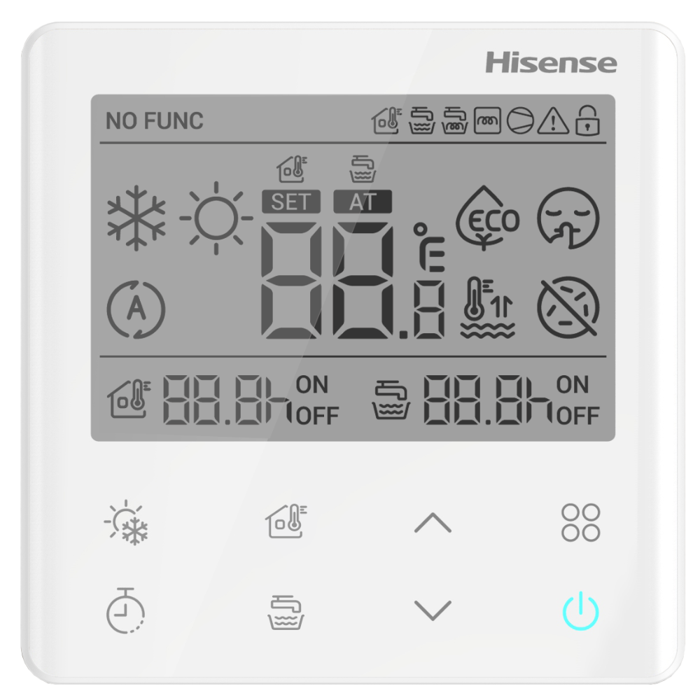 Hisense telpas termostats