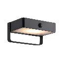 Led sienas solārais gaismeklis SAULIO 4.45W 370lm, melns