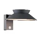 Led sienas solārais gaismeklis JUSTINA 5W 400lm, antracīta