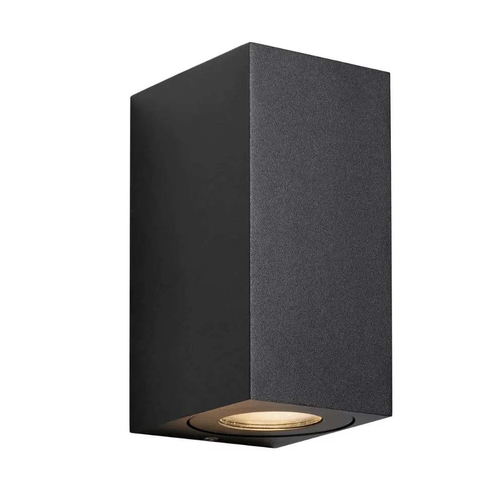 Led fasādes gaismeklis NORDLUX CANTO MAXI KUBI 2, 28W GU10, jūras melns